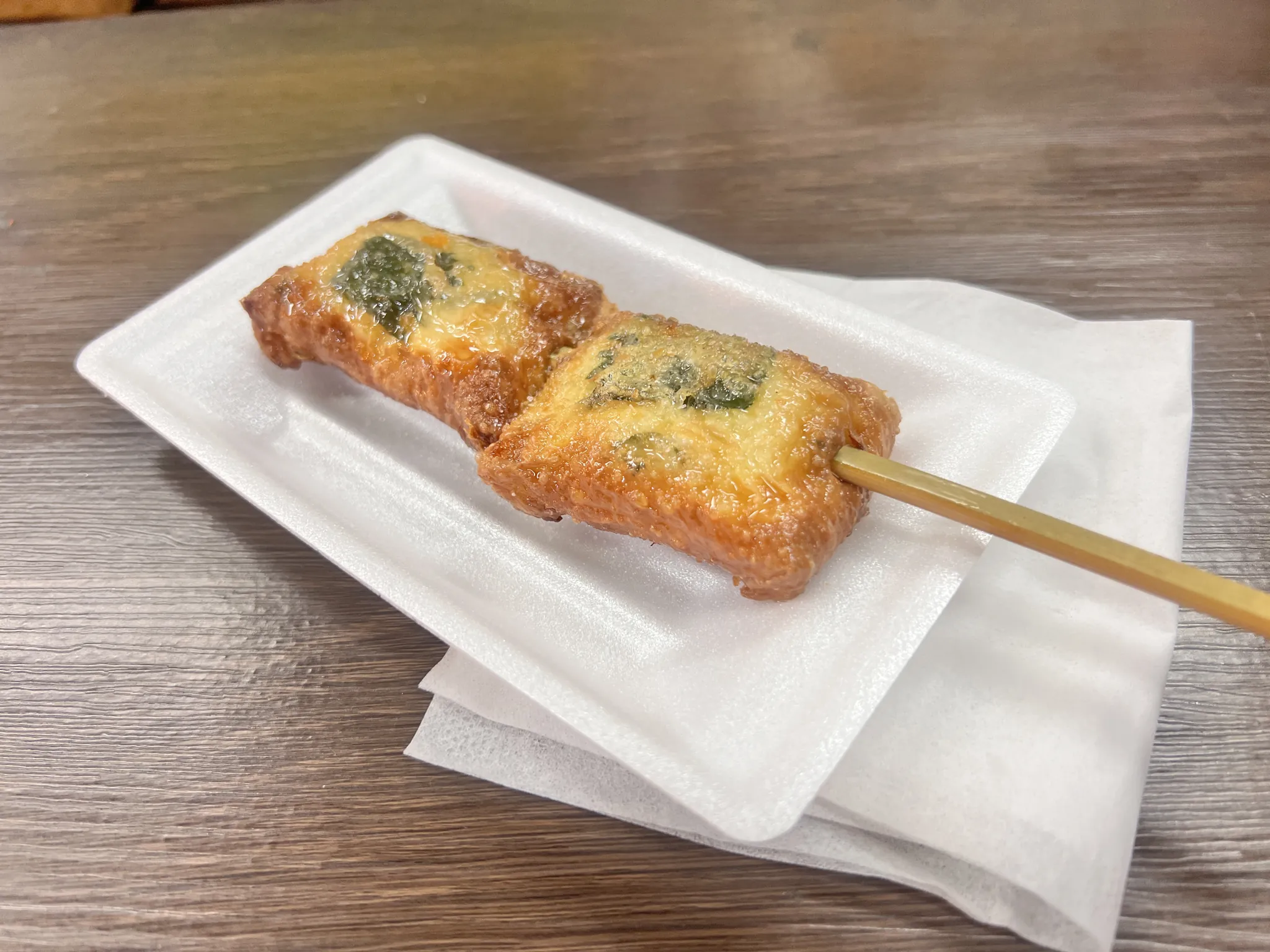 海老と山芋の京湯葉包揚げ