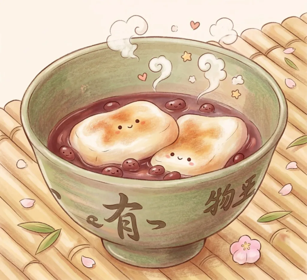 AIが描いた赤福ぜんざい