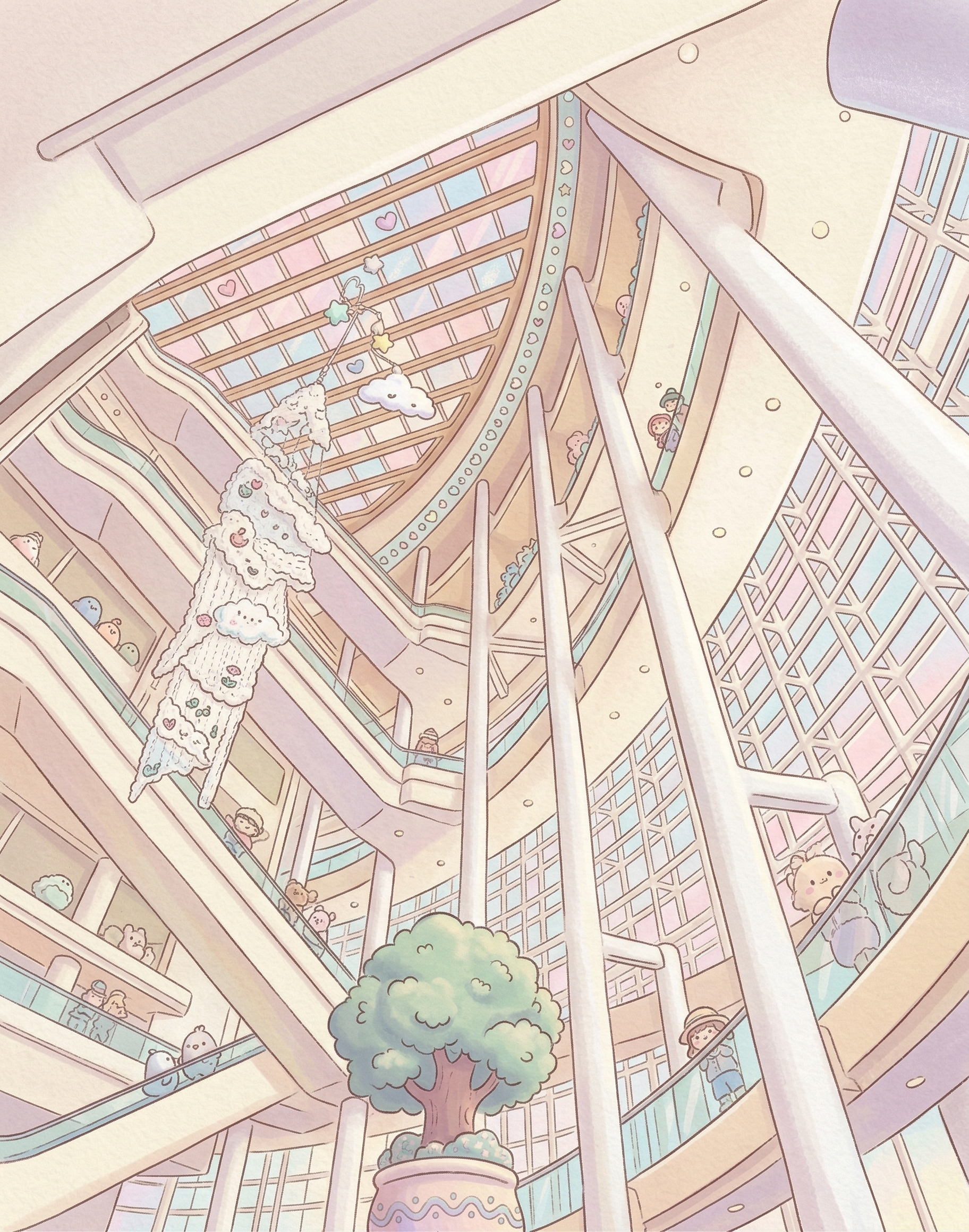 愛知芸術文化センターの吹き抜けロビー」 onerror=